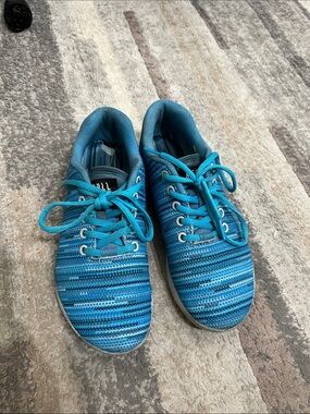 NOBULL Blue Knit Lace-Up Sneakers